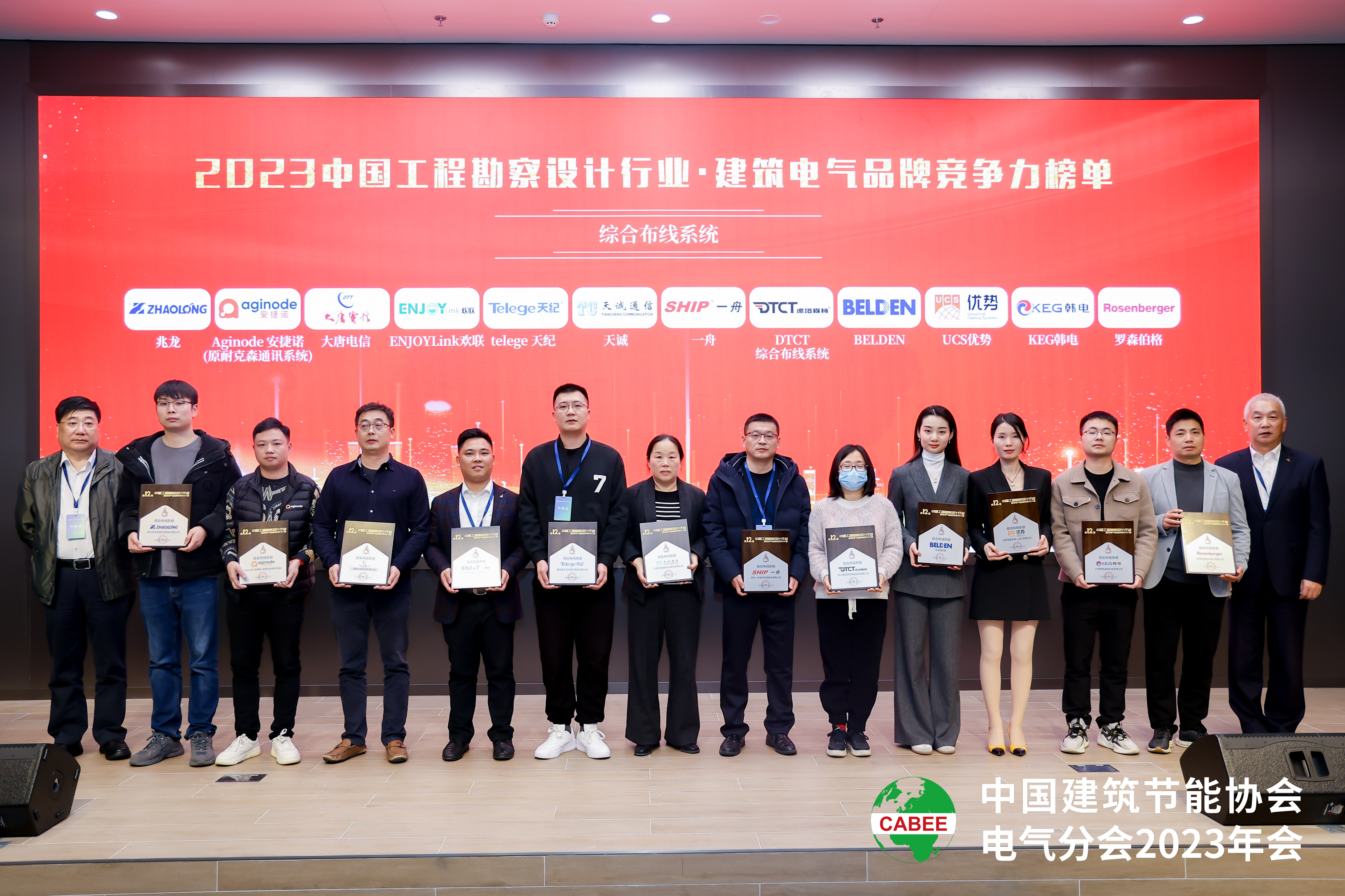 品牌竞争力榜单 合影